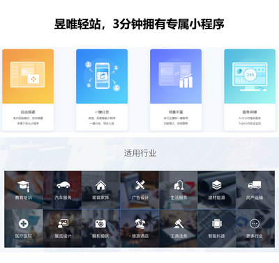 昱唯轻站小程序 一站式小程序开发与定制解决方案